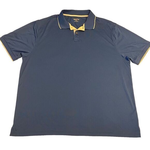 Claiborne Men's Blue Moisture Wicking Polo Sz 2XL - Picture 1 of 14